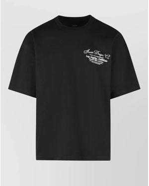 Amiri Dreamers Chain Cotton Crew Neck T Shirt - Black