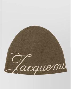 Jacquemus Cashmere Knit Beanie - Green