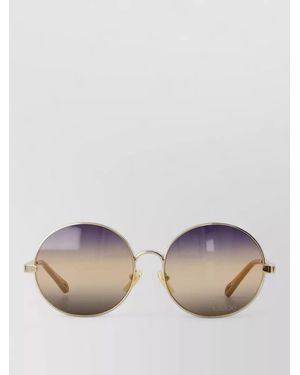 Chloé Round Metal Sunglasses Slim Temples - Multicolour