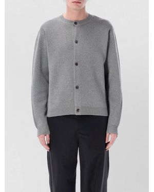 BERNER KUHL Milano-Knit Silk Cardigan - Grey