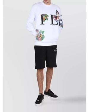 Philipp Plein Cotton Logo-Print Sweatshirt - White