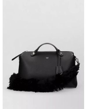 Fendi Leather Shoulder Bag - Black
