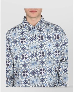 Drole de Monsieur Cotton Shirt - Blue