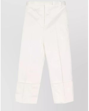 Thom Browne Cotton Tapered Pants - White