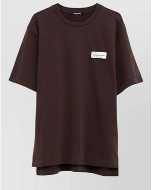 Jacquemus Regular Fit Shirt Short Sleeve Style - Brown