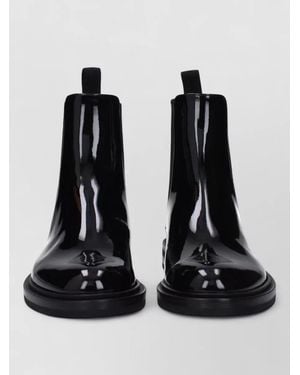 Dolce & Gabbana Leather Ankle Boots - Black