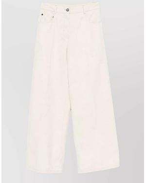 forte_forte Denim Wide Leg Jeans - White
