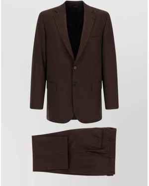 Brioni Wool Single-Breasted Suit - Brown