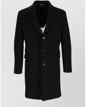 Colamarino Single Breasted Coat - Black