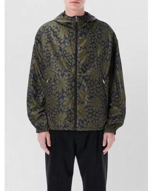 Prada Reversible Hooded Renylon Windbreaker Jacket - Gray