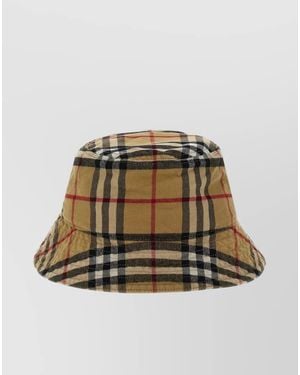 Burberry Checked Bucket Hat - Multicolour