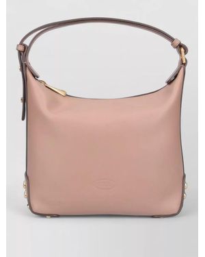 Tod's Shoulder Bag Tone Hardware Studs Strap - Pink