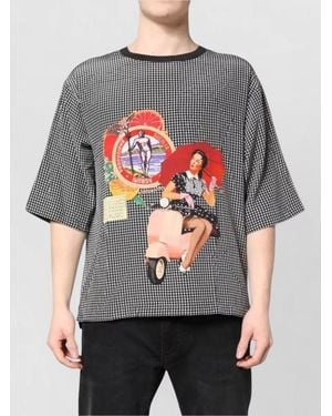 Dolce & Gabbana Graphic Citrus Print Short Sleeve T Shirt - Gray