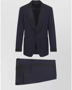 Tom Ford Wool Single-Breasted Suit - Blue