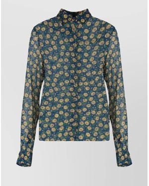 Aspesi Printed Viscose Shirt - Green