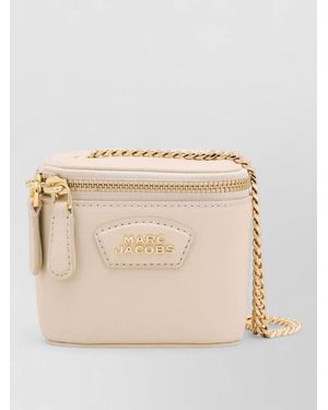 Marc Jacobs The Mini Vanity Leather Crossbody Bag - Natural