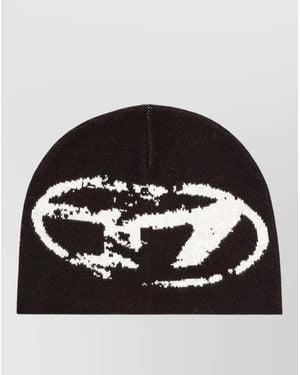 DIESEL Kapitan Hat Graphic Design Stretch Fit - Black