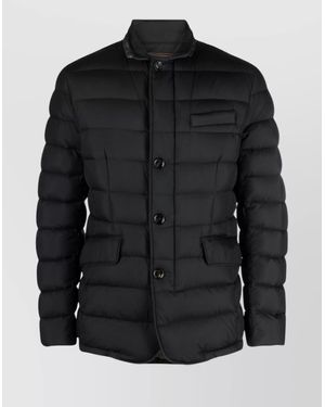 Moorer Zayn Padded Wool Jacket - Black