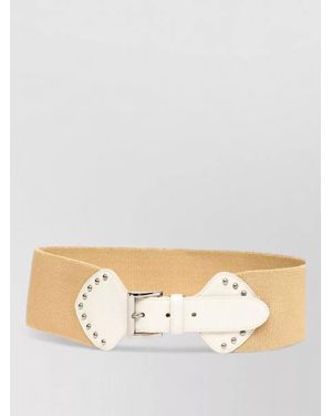 Prada Studded Waist Belt - Natural