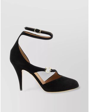 Ferragamo Leather Molly Sandals - Black