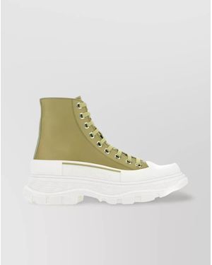 McQueen Canvas Platform Sneakers - Green