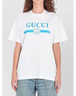 Gucci Cotton T-Shirt With Print - White