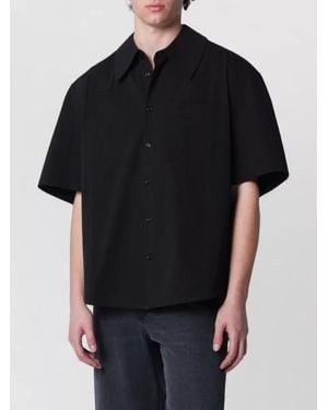 Séfr Short Sleeve Shirt Spread Collar Pocket - Black