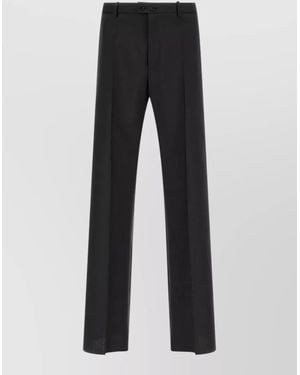 Jil Sander 259 Tailored High Waist Pleated Pants - Black