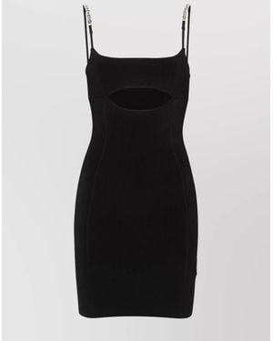 Gcds Sparkle Knit Mini Dress - Black