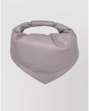 FEDERICO CINA Leather Shoulder Bag - Grey
