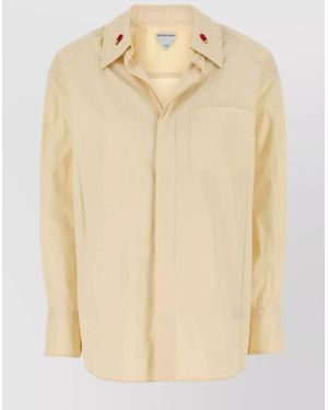 Bottega Veneta Silk Blend Shirt - Natural