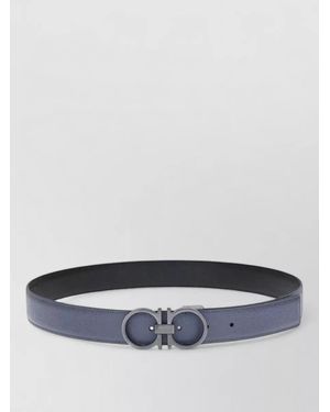 Ferragamo Calf Leather Belt - Gray