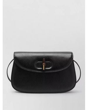 Gucci Shoulder Bag Structured Shape Top Handle - Black