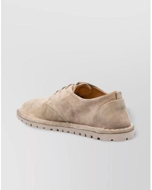 Marsèll Suede Lace-Up Derby Shoes - Natural