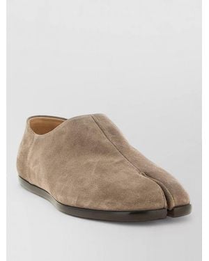 Maison Margiela Leather Tabi Loafers - Natural