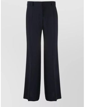 Alberto Biani High-Rise Wide-Leg Trousers - Blue