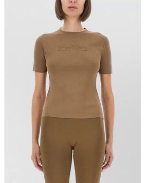 Max Mara Adelio Fitted T Shirt Short Sleeves - Green