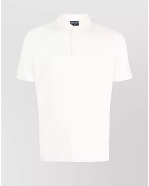 Drumohr Short-Sleeve Polo Shirt - White
