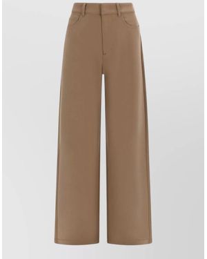 Max Mara Spirited Wide-Leg Pants - Natural