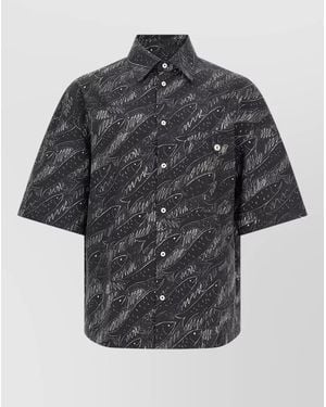 Jacquemus Rio Shirt Short Sleeves Chest Pocket - Grey