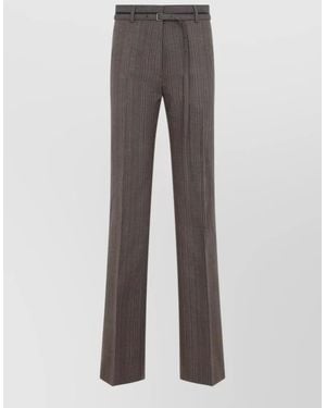 Dries Van Noten Wool Tailored Trousers - Grey
