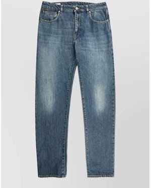 Incotex Regular Fit Long Leg Denim Jeans - Blue