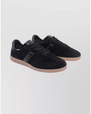 Tom Ford Suede Leather Low-Top Trainers - Black