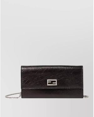 Fendi Tube Leather Wallet Chain Shoulder Strap - Multicolor