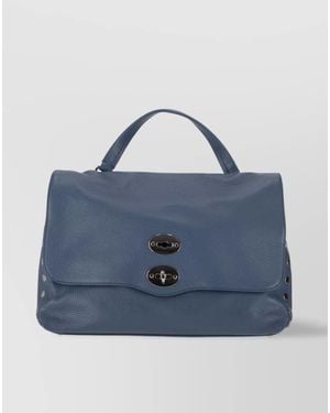 Zanellato Leather Tote Bag - Blue