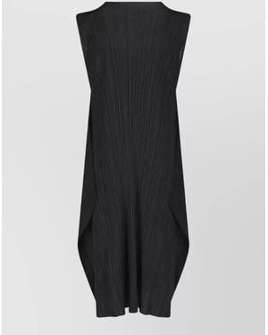 Pleats Please Issey Miyake Midi Dress - Black