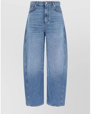 Givenchy Denim Wide-Leg Trousers - Blue