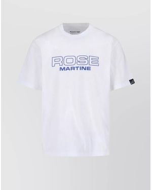 Martine Rose Regular Fit Crew Neck Short Sleeve Top - White