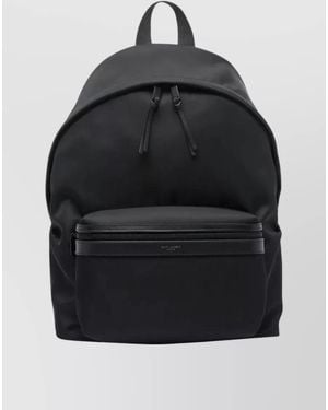 Saint Laurent Nylon City Backpack - Black