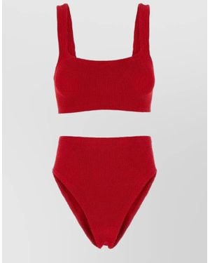 Hunza G Stretch Nylon Bikini - Red
